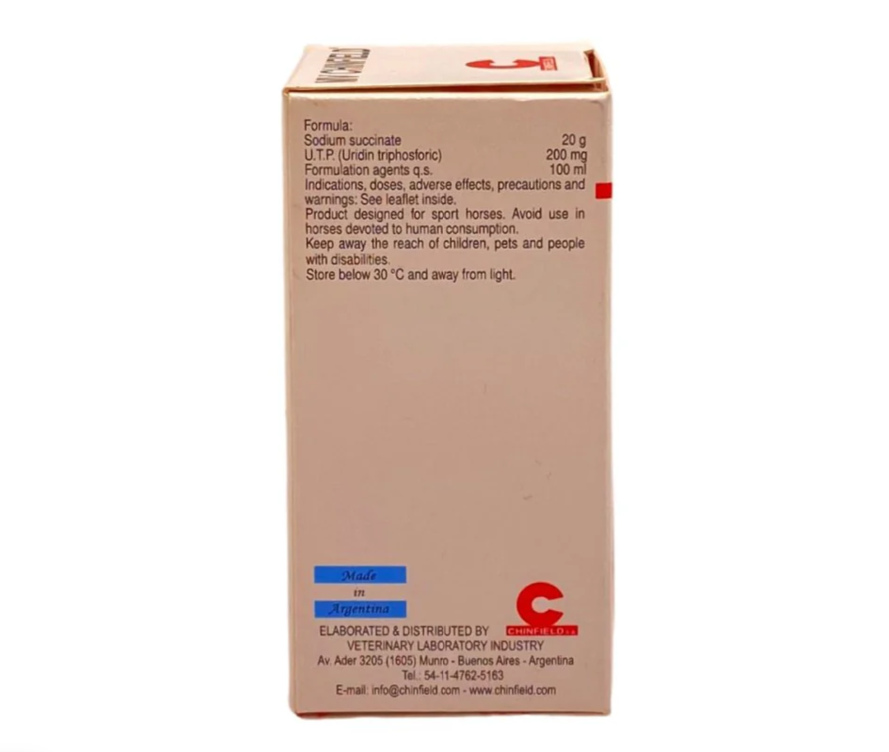 Mv Chinfield 50ml, energy, horse, Muscular, oxygen, power, Prerace, sodium, speed, stamina, stimulant, succionate, triphosphate, uridine, utp, Mv Chinfield 50ml, energy, horse, Muscular, oxygen, power, Prerace, sodium, speed, stamina, stimulant, succionate, triphosphate, uridine, utp,