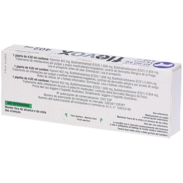 Flevox 402Mg, Flevox 402mg Spot-on Solution For Giant Dogs, Flevox for cats, Flevox 402mg For Dogs, Flevox 402 mg dosage, Buy Flevox 402Mg online, Flevox 402mg for sale USA,