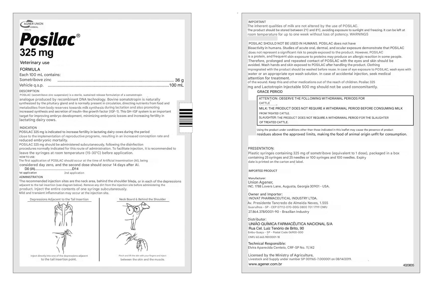 Posilac, Posilac 325mg, Posilac Bovine Somatotropin, Bovine Somatotropin, Posilac, Posilac 325mg, Posilac Bovine Somatotropin, Bovine Somatotropin,